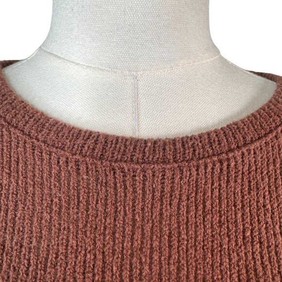 2/$30 ZARA Small Trafaluc Womens Brown Knit Crop Sweater - Picture 7 of 11